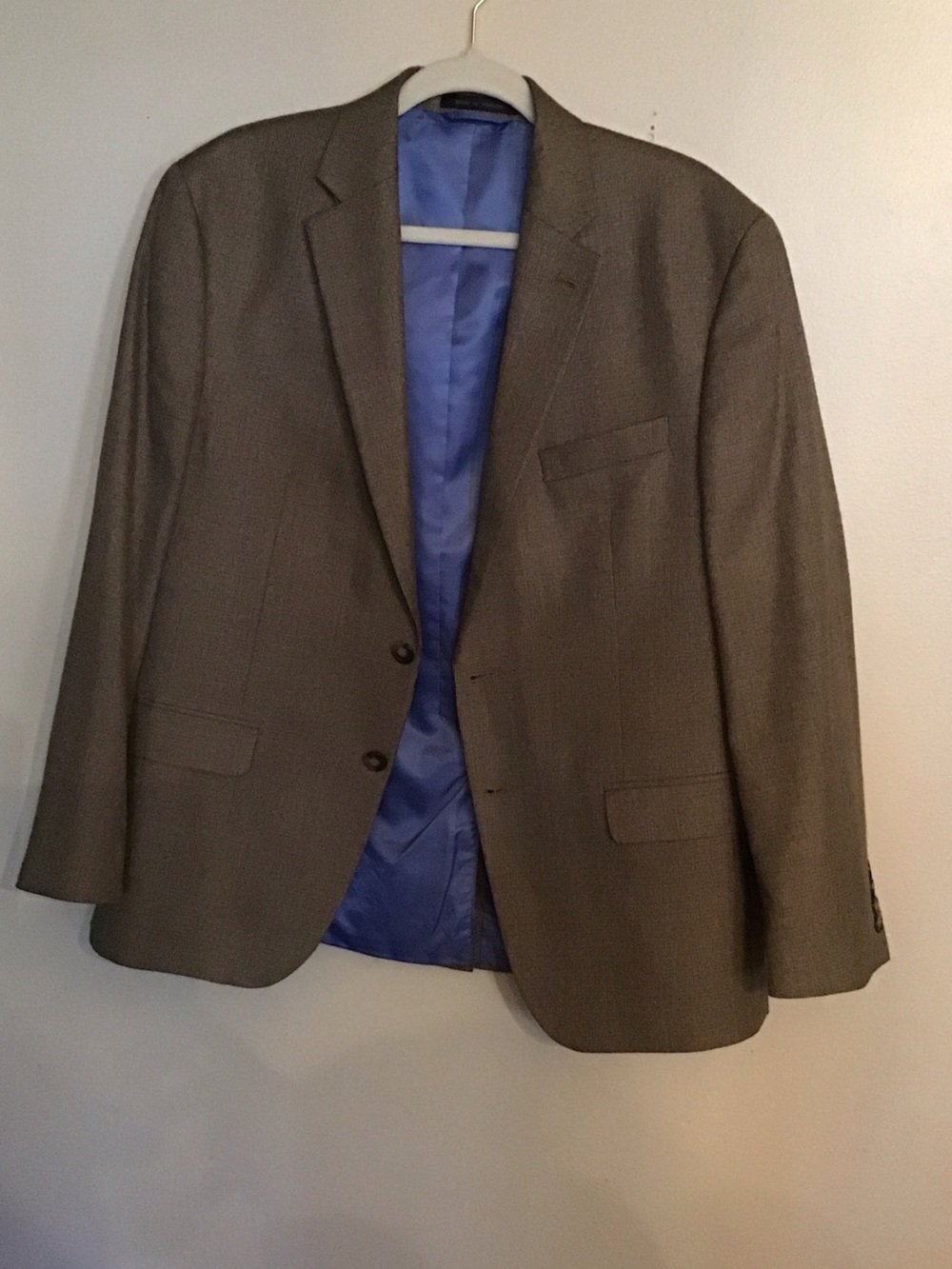 Chaps Brown Sport Coat with Blue Lining